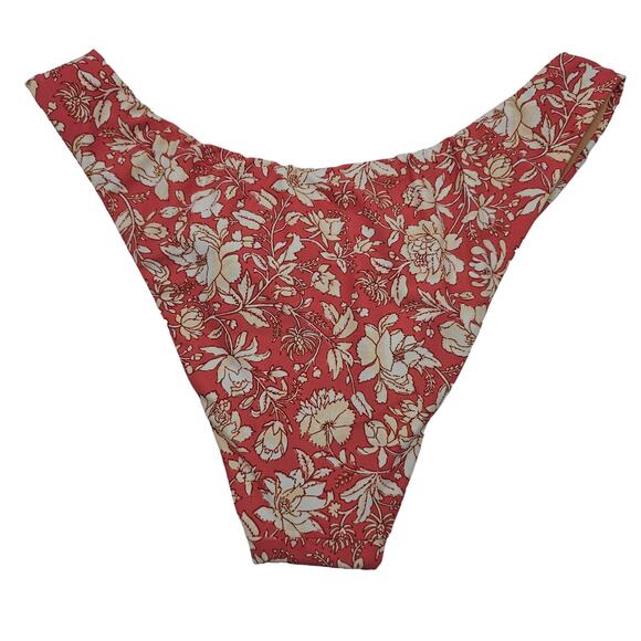 J. Crew Womans size S Curved Waist Cheeky Bikini Bottoms in Tossed Floral NEW - Picture 3 of 8